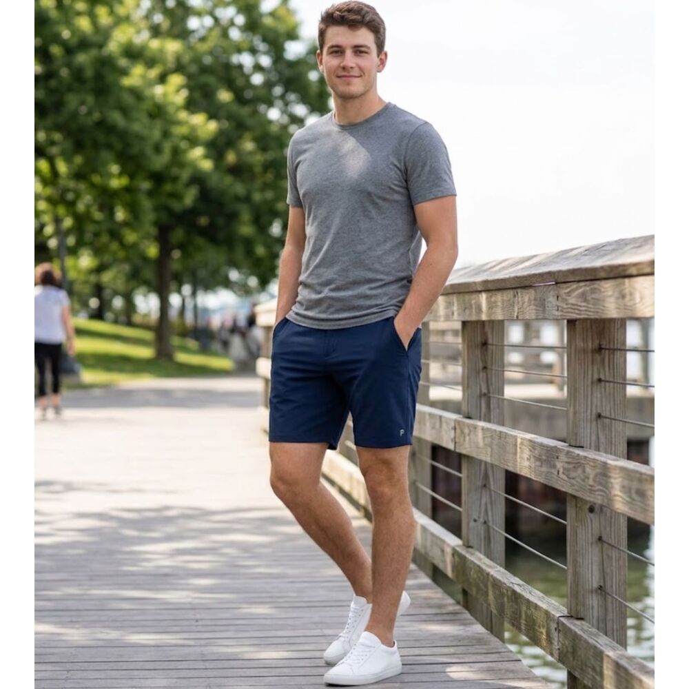 Public Rec Gamechanger Shorts Navy Blue Men's Size 44